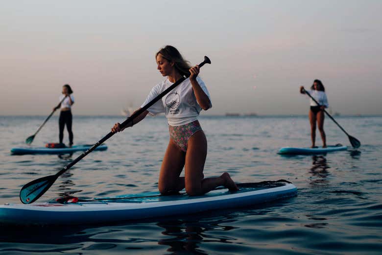 Navegando en paddle surf